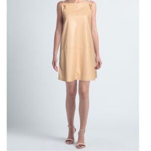 Nanushka Tan mini dress with straps
